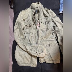 Abercrombie green utility jacket